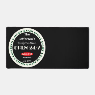 Game & Arcade kamer - geen zeurpieten! Bureaumatte Bureaumat