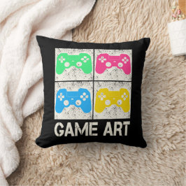 Game Art  Gamepad Retro Controller Gamers Kussen