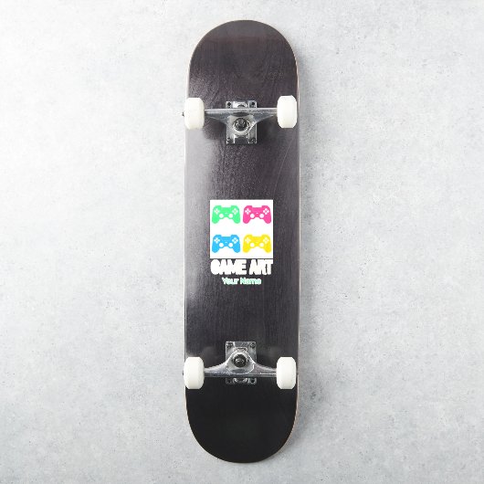 Game Art  Gamepad Retro Controller Gamers Sticker (Skateboard)