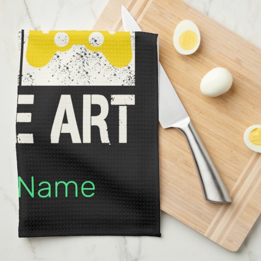 Game Art  Gamepad Retro Controller Gamers Theedoek (Quarter Fold)