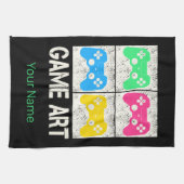 Game Art  Gamepad Retro Controller Gamers Theedoek (Horizontaal)