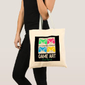 Game Art  Gamepad Retro Controller Gamers Tote Bag (Voorkant (product))