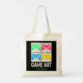 Game Art  Gamepad Retro Controller Gamers Tote Bag (Achterkant)