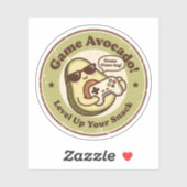 Game Avocado! Verhoog je Snack Niveau Sticker (Vel)