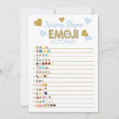 Game Baby shower Nursery Rhyme & Price heeft gelij Kaart (Voorkant)