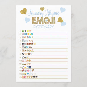 Game Baby shower Nursery Rhyme & Price is juist Kaart