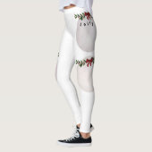 Game Ball Kerst Kalligrafie Leggings (Links)