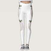Game Ball Kerst Kalligrafie Leggings (Voorkant)