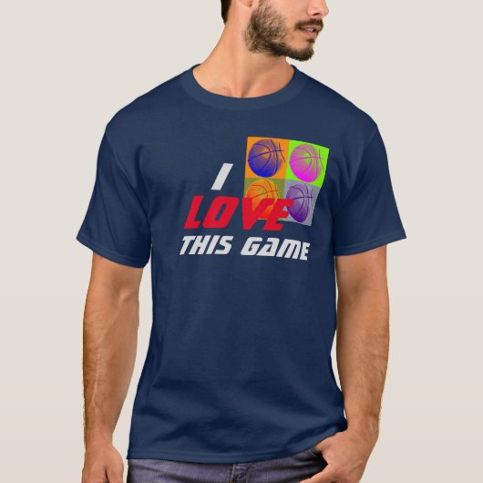 Game Basketball Pop Art T-shirt (Voorkant)