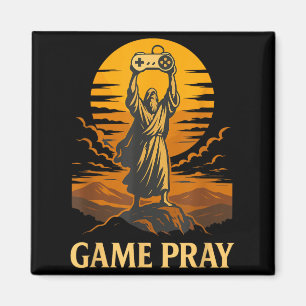 Game Bid Jezus Funny Gamer Meme Retro Videospel Magneet