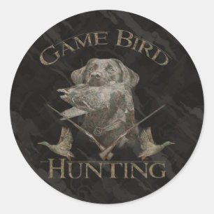 Game Bird-jacht Ronde Sticker