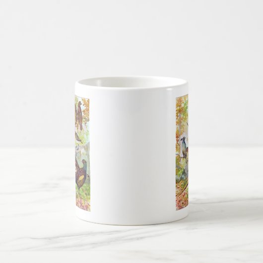 Game Birds 1902 True Stone Chromolithograaf Koffiemok (Center)