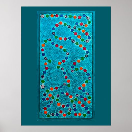 Game Board Design Area vloerkleed Poster (Voorkant)