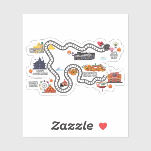 Game Board Kaart Sticker (Vel)