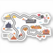 Game Board Kaart Sticker (Voorkant)