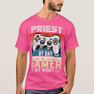 Game-by-day-gamer, nachtelijke videogame-ventilato t-shirt
