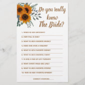 Game Card Ken je de Bride echt? Flyer (Voorkant)