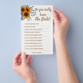 Game Card Ken je de Bride echt? Flyer (Hand)