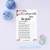 Game Card Ken je de Bride echt? Flyer (Enkel)