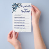 Game Card Ken je de Bride echt? Flyer (Hand)