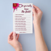 Game Card Ken je de Bride echt? Flyer (Hand)