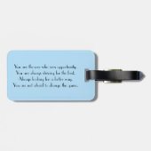 Game Changer Bagagelabel (Achterkant horizontaal)