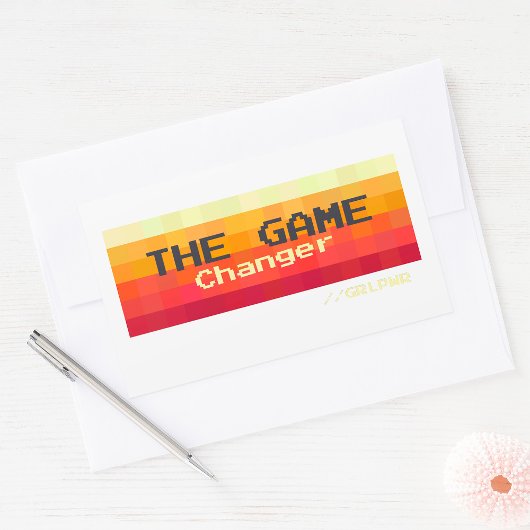 Game Changer Girl Power Rechthoekige Sticker