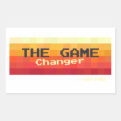 Game Changer Girl Power Rechthoekige Sticker (Voorkant)