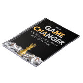 Game Changer, motivatie citaat, inspirerend Notitieboek (Linkerzijde)