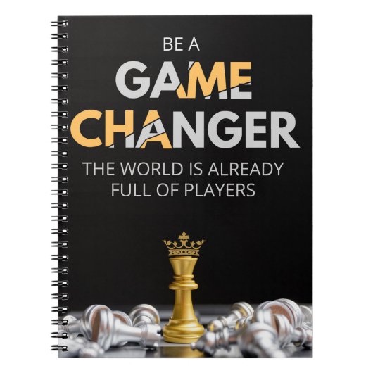Game Changer, motivatie citaat, inspirerend Notitieboek (Voorkant)