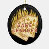 Game Changer pokerornament Keramisch Ornament (Links)