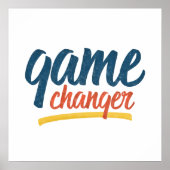 Game Changer Retro Distressed Poster (Voorkant)