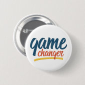 Game Changer Retro verhit Ronde Button 5,7 Cm (Voorkant /achterkant)