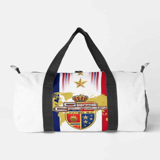 "Game Changer" Rood, Wit, Blauw & Goud Sterren Kle Plunjezak (Voorkant)