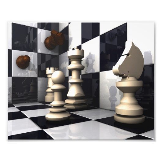 Game Chess Style Foto Afdruk (Voorkant)