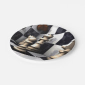 Game Chess Style Papieren Bordje (Gekanteld)