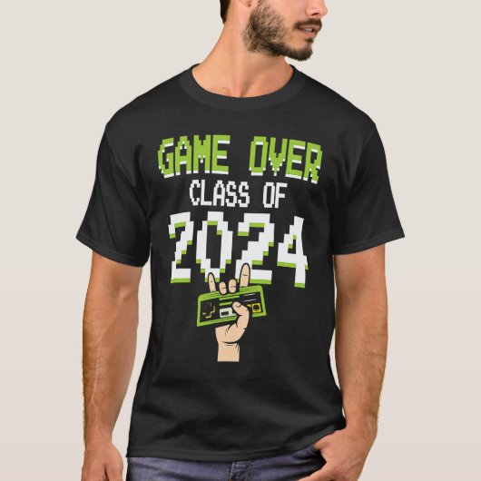 Game Class Of 2024 College School Graduation Senio T-shirt (Voorkant)