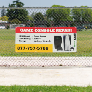 Game Console Reparatie Winkelbanner Spandoek