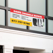 Game Console Reparatie Winkelbanner Spandoek (Buitenkant Gebouw)