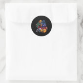 Game Control Alle Dingen Video Game Controller Ronde Sticker (Tas)