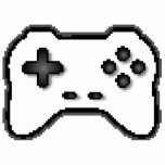 Game Controller Black, witte 8-bits videospelstijl Fotobeeldje Magneet<br><div class="desc">Zwart-wit pixelated game controller illustratie in 8-bits stijl. Show van je passie voor gaming - oude school! Dit afbeelding is gemaakt door een mede gamer. Kan op lichte of donkere achtergrond zijn - verander door aanpassingsknoop.</div>