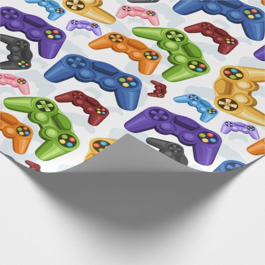 Game Controller Cadeaupapier (Hoek)
