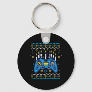 Game Controller Chanoeka Menorah Kaarsen Joodse Ga Sleutelhanger
