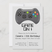 Game Controller Gamer Theme Boys Birthday Party Kaart (Voorkant)