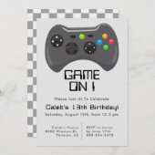 Game Controller Gamer Theme Boys Birthday Party Kaart (Voorkant / Achterkant)