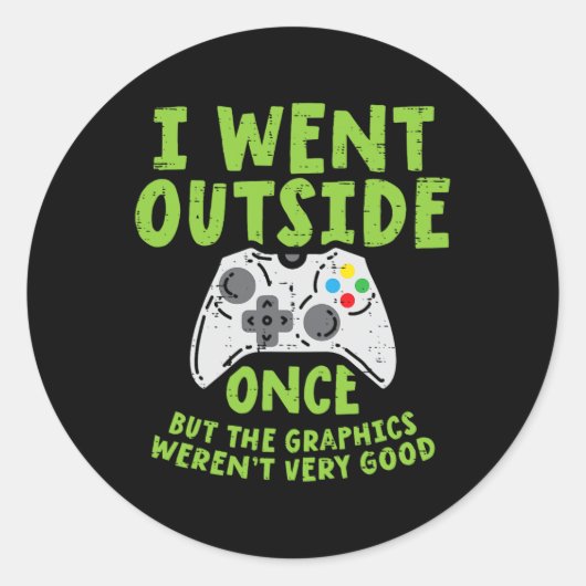 Game Controller Gami Ronde Sticker (Voorkant)