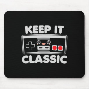 Game Controller Houd het Clic Humor 80s Retro Dark Muismat