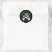 Game Controller Ierse Gamer Boys St Patricks Dag M Ronde Sticker (Tas)