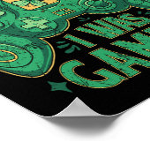 Game Controller Ierse Gamer Boys St Patricks Dag Poster (Hoek)