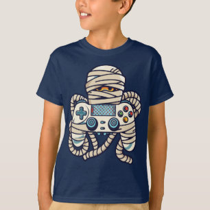 Game Controller in Mummy Kostuum Halloween Gaming T-shirt